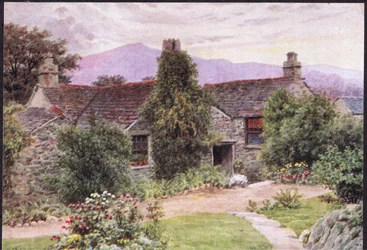Dove Cottage, Grasmere, de As casas de campo e a vida de aldeia na Inglaterra rural, publicado por Dent & Sons Limited, 1912